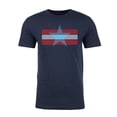 thumbnail image 2 of Men's Stars and stripes 4th of July T-shirts, Men's Graphic T-shirts - Heather Navy MH200PATRIOT S15 S, 2 of 3