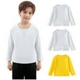 thumbnail image 7 of Busydd 3PC Girls Tops 1-11 Years Casual Round Neck Solid Color Baby Boy Clothes Comfortable Long Sleeve Cotton Girls' Fashion Fall Toddler Boy Clothes 8 Years, 7 of 7