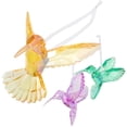 thumbnail image 4 of GOOHOCHY 3 adornos de colibrí acrílicos, colgante de colibrí, decoración de pájaro colgante, 4 of 8