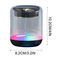 thumbnail image 3 of Latrodar Colorful Glass Bluetooth Speaker Playback Practical&Affordable uetooth Hands- Calls Black 4.6x3.6 Inch Home Essentials, 3 of 5