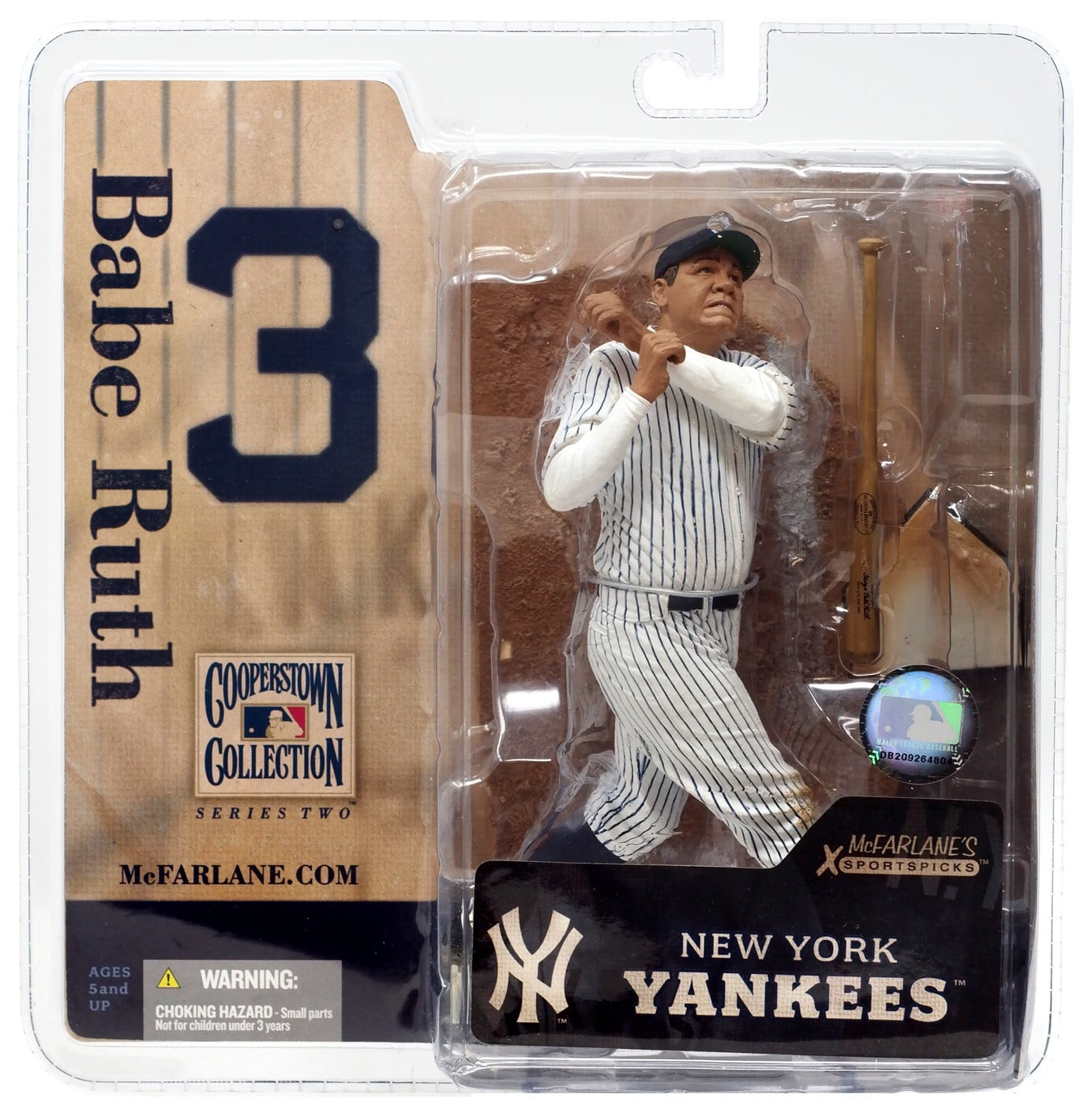 Babe Ruth Action Figure Vintage Sepia Uniform MLB - Walmart.com