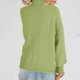 thumbnail image 4 of Pntutb Mujeres Casual Soild Manga Larga Grueso Punto Jersey Cuello Alto Suéter Abrigo Pntutb Pntutb-5086, 4 of 7