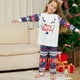 thumbnail image 4 of Nuevo conjunto de pijamas familiares con estampado de astas y letras de dibujos animados navideños para el hogar, 4 of 5