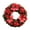 Red, variant on WKSCLPAI Porch Decor,Wall Decorations,Mantle Decor,Front Door Wreath,15-Inch Christmas Wreath with Glitter Branches,Perfect for Indoor/Outdoor Holiday Decoration