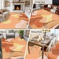 thumbnail image 6 of Mountain Line Area Rug 5x8 Washable Rug Non Slip Boho Minimalist Landscape Art Sun Orange Large Area Rug Soft Stainresistant Indoor Floor Carpet for Living Room Bedroom Home Office Dining Room, 6 of 7