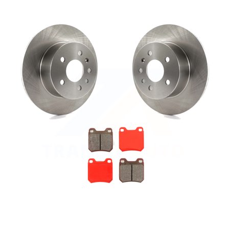 Transit Auto Rear Disc Brake Rotors and Semi-Metallic Pads Kit for Car Saab Saturn 9-3 L200 L300 L100 LW200 LS1 900 9-5 LS2 LW1 LW300 LS LW2 K8S-101724