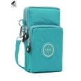 thumbnail image 3 of PULLIMORE Womens Small Crossbody Phone Bag Water Resistant Nylon Zipper Shoulder Bag Purse Wallet For Sport Shopping Travel (Green), 3 of 9