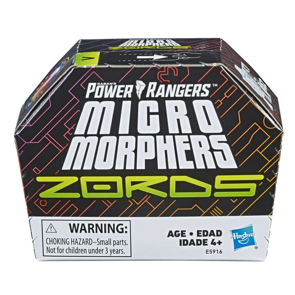Power Rangers Micro Morphers Zords Series 1 Collectible with Stickers and Accessories, 1 Inch