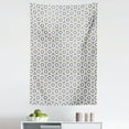 thumbnail image 1 of Modern Tapestry, Abstract Snowflakes Motifs Repetitive Hexagons Shapes in Geometrical Design, Fabric Wall Hanging Decor for Bedroom Living Room Dorm, 5 Sizes, Multicolor, by Ambesonne, 1 of 1
