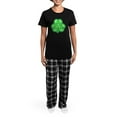 thumbnail image 4 of CafePress - Shamrock Women's Dark Pajamas - Women's Short Sleeve Print T-Shirt and Pants Dark Cotton Pajama Set, 4 of 7