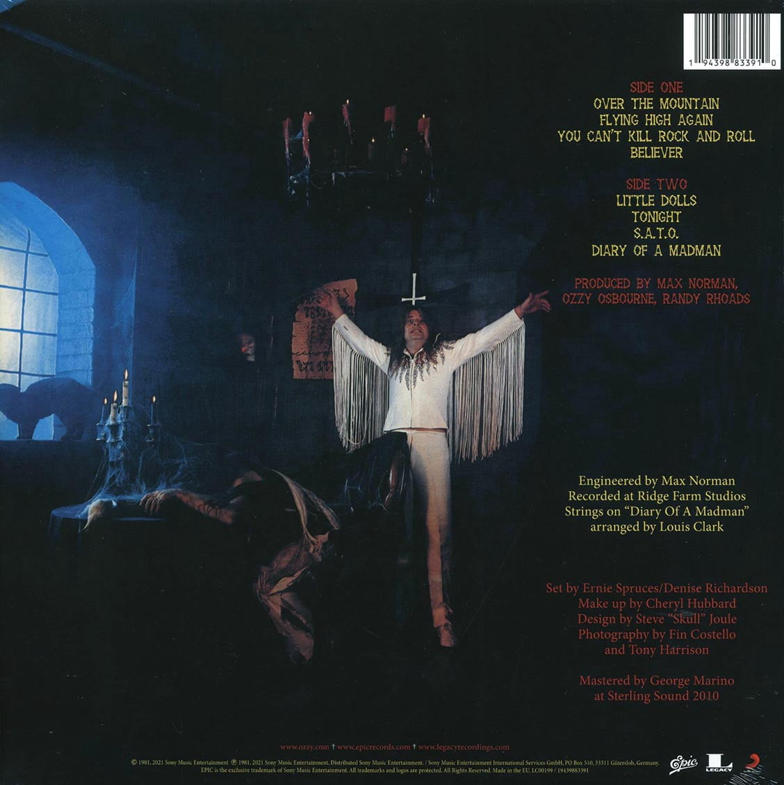 Ozzy Osbourne - Diary Of A Madman [Red Colored Vinyl] - Music