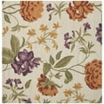 thumbnail image 6 of SAFAVIEH Blossom Tracy Floral Flowers Wool Area Rug, Ivory/Multi, 6' x 6' Square, 6 of 10