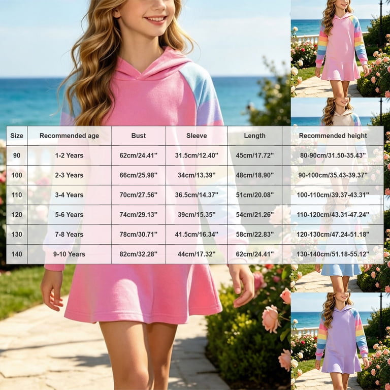 Gubotare Cute Dresses for Girls Pure Cotton Girls Long Sleeve ...