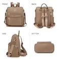 thumbnail image 5 of MKP Women Nylon Water Resistant Backpack Purse Convertible Large Ladies Designer Rucksack Travel Shoulder Bags Handbag Wristlet, 5 of 9