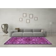 thumbnail image 3 of Ahgly Company Indoor Square Persian Purple Traditional Area Rugs, 5' Square, 3 of 4
