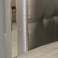 thumbnail image 4 of Furniture of America Amana Panel Bed, Queen, Silver and Dark Gray, 4 of 6