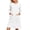 White, variant on Nightgowns for Women 3/4 Sleeve Sleepshirt Crew Neck Dresses for Women,Pink,S
