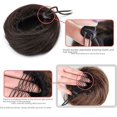 thumbnail image 2 of Paquete de cabello falso, cabeza de albóndiga, cabello lacio natural esponjoso, cabeza de flor, simulación de cabello desordenado, paquete de cabello, 2 of 5