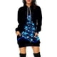 thumbnail image 3 of Vestido con capucha de árbol de Navidad para mujer, suéter de patrón divertido, ropa de fiesta de vacaciones de Navidad, falda de moda informal, Jersey, nuevo, 3 of 4