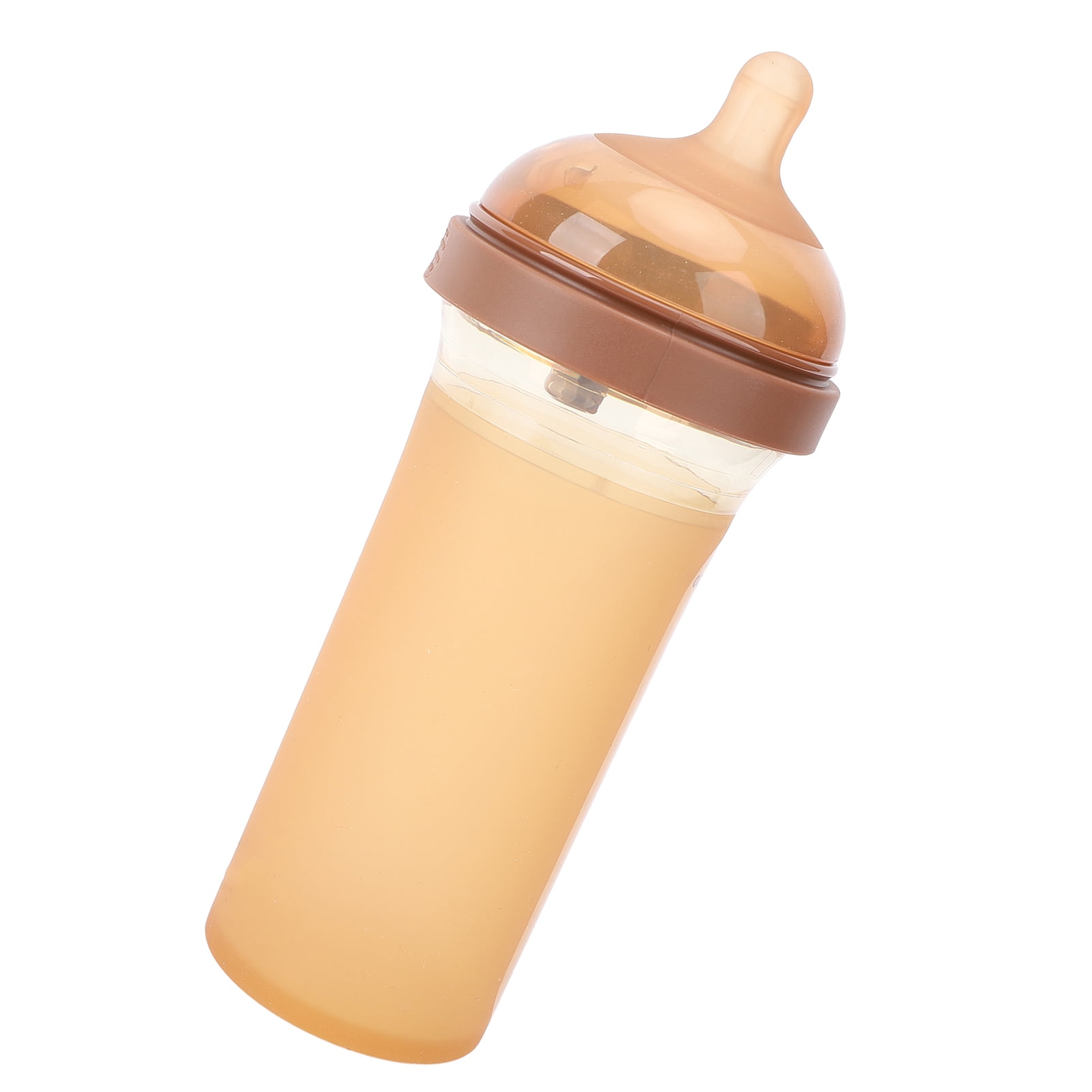 M Buder 240ml Flip Top Baby Bottle Wide Neck Silicone Milk Bottle Drop Proof Cup for 3-6 Month Infant (8.1 oz / 240 ml) Anti-Colic