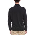 thumbnail image 2 of Ben Sherman mens  1/4-Zip Pullover, XL, Black, 2 of 3