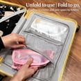 thumbnail image 2 of Waterproof Standing Toiletry Bag, Portable Lightweight Travel Toiletry Bag, EVA large-capacity travel cosmetic bag, Foldable Clear Hanging Travel Toiletry Bag Cosmetic Organiser Storage (4Colors), 2 of 9