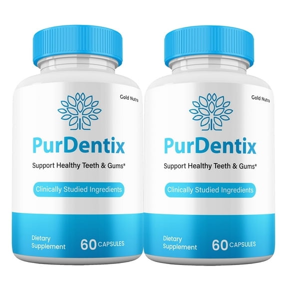 (2 Pack) PurDentix Capsules for Oral Health, PurDentix Oral Supplement, Pur Dentix Pills for Gums and Teeth Probiotics, 60 Capsules