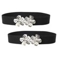 thumbnail image 4 of Here's a polished and engaging product description based on your input:\n\n \n\n**2pcs Vintage Wide Elastic Waist Belt For Women – Chic Stretchy Retro, 4 of 5