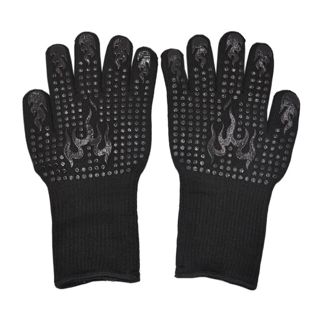 Guantes de parril para , guantes de silicona con aismiento térmico de 1472 ℉, para , cocinar, hornear, freidora, parril o horno Sunnimix 1 par de guantes de horno