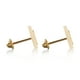 thumbnail image 4 of Aretes de oro 14k GIALLO Broquel Estrella perlada de oro amarillo con madre perla, 4 of 4