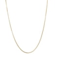 thumbnail image 3 of 14K Solid Yellow Gold 2.8mm Wide Shiny Round Box Chain 20 Necklace with Lobster Clasp, 3 of 3