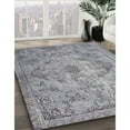 thumbnail image 3 of Ahgly Company Machine Washable Indoor Square Traditional Grey Gray Area Rugs, 5' Square, 3 of 7