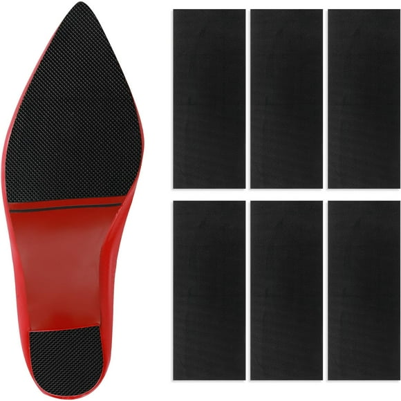 EcoNesxp 6 Pcs Protecteurs de Semelles pour Chaussures Antidérapants Autocollants Protecteurs de Semelles Auto-Adhésifs Semelles en Cuir Adaptées aux Talons Hauts