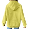 thumbnail image 6 of Clothing! Yajing Pullover Hoodies Hoodies for Women Hoodies for Women Fall Fashion 2025 Trendy Knit Drawstring Pullover Sweatshirts Casual Loose Fit Cute Clothes Xxl Yellow, 6 of 7