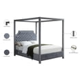 thumbnail image 6 of Meridian Furniture Rowan Tufted Velvet Queen Bed in Gray, 6 of 12