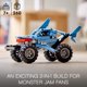 thumbnail image 5 of grupo mecánico Monster Jam Megalodon 2 en 1 camión tiburón retráctil, 5 of 5