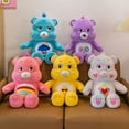 thumbnail image 4 of MINISO Carebears - Peluche de oso arcoíris azul con ojos parpadeantes y enojados, muñeco de peluche suave para dormir, regalo sorpresa para niños, bonitos regalos de cumpleaños, 4 of 5