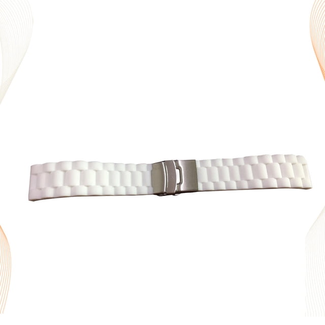 AURARMLET Folding Clasp Watchband Cómodo Y Hecho De Silicona Para Ocasiones