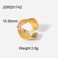 thumbnail image 4 of 4 Pieces Rings for Women 18k Gold Ring Minimalist Statement Ring, 4 of 5