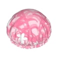 thumbnail image 1 of YFYANG Women's Double Waterproof Shower Cap, Pink Spring Pattern Reusable Hair Cap for All Hair Styles and Head Sizes, 1 of 9