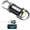 Silver-Black, variant on 1200LM Super Bright Mini Keychain Flashlight - USB-C Rechargeable Waterproof LED Torch, Tactical Aluminum Body for Camping & Emergencies