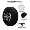 thumbnail image 2 of Fotbe Snake Sleep Funda de Llanta de Repuesto con Estampado, Engrosada, Ajuste Universal para Jeep, Remolque, RV, SUV, Camión-16 inch, 2 of 6