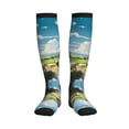 thumbnail image 3 of Compression Socks for Women and Men - Countryside Farm Cow Compression Socks Circulation for Workout, 3 of 8