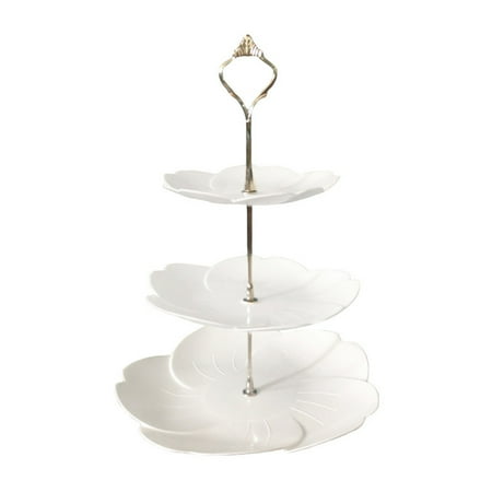 

YMILEMY Detachable Cake Stand European Style 3 Tier Pastry Cupcake Fruit Plate Serving Dessert Holder Wedding Decor