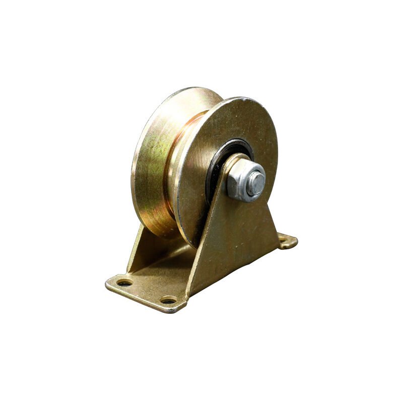 3" U Groove Sliding Gate Wheel - Stainless Steel Heavy Duty Roller With Double Bearings For Sliding Gates, Garage Doors, Tracks - Up To 880 Lbs Load Capacity
