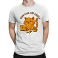 thumbnail image 2 of Work Hard Nap Harder Cat Design Men's T-shirt, 2 of 3