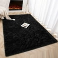 thumbnail image 3 of Softlife Super Soft Rug For Living Room Fluffy Rugs For Dorm Room Cute Plush carpet For Bedroom,3' x 5',Black, 3 of 7