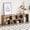 Nut-brown, variant on Black 2 Pieces Cube TV Stand,Free combination gaming entertainment center.Open storage bookcase shelf for living room,L shaped TV console with 2 shelf bookcase design. for dorm or apartment.