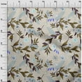 thumbnail image 3 of oneOone Cotton Cambric Light Beige Fabric Floral Fabric For Sewing Printed Craft Fabric By The Yard 42 Inch Wide, 3 of 4