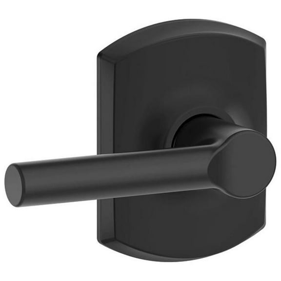 Schlage F10-Brw-Grw Broadway Passage Door Lever Set - Black